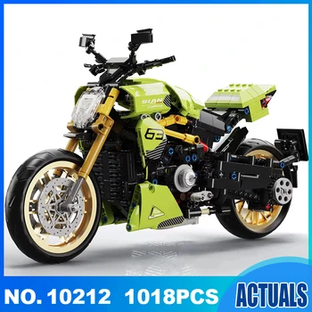 10212 1018pcs SS aukštųjų Technologijų motociklo Blokai Modelis Vaikams rinkinys, Žaislai Berniukams, Vaikų Gimtadienio Dovana