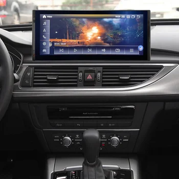 128G Galvos Vienetas Audi a6 a7 2012-2019 Andriod RADIJO Car Multimedia Player Autoradio automagnetolos, GPS Navigaciją Carplay WIFI 4G
