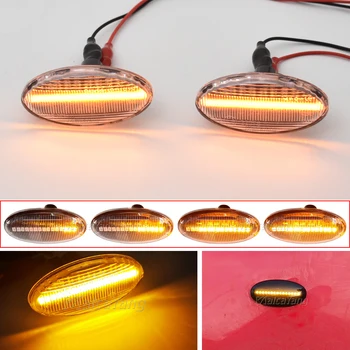1Pair Dinaminis Indikatorių Lemputė, Indikatorius LED Šoniniai Gabaritiniai Posūkio Signalo Žibintai Mazda Mazda 2 3 5 6 BT-50 MPV Automobilių Reikmenys