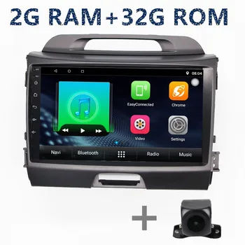 2 din car stereo radijas android automobilio Multimedijos Grotuvo Kia sportage 2010 2011 2012 2013 2014 2015 gps navigacijos