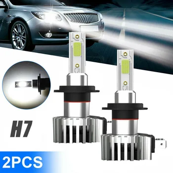 2vnt Automobilių Tiuningo H7 LED Žibintų Šviesus Lemputes Rinkinio 2200W 330000LM Hi/Lo Žibintai Balta 6000K Saugumas, Apsauga, Automobilių Reikmenys