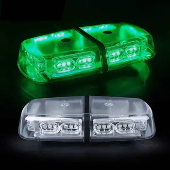 36 LED 18 W Žalia Stogo Hign Intensyvumas Teisėsaugos Pagalbos Įspėjamasis LED Mini Baras Strobe Šviesos su Magn
