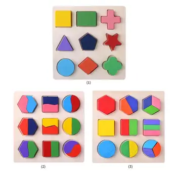 3D Dėliones, Medinių Montessori Įspūdį Rūšiavimo Matematikos Gyvūnų Vaisių Ikimokyklinio Mokymosi Švietimo Žaidimas Kūdikių Bamblys Dėlionės, Žaislai