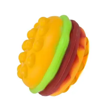 3D Išspausti Hamburger Piršto Žaislas Maisto kokybės Silikono Jutimo Stumti Burbulas Kamuoliukus Piršto Žaislai Įtempių Vaikams Suaugusieji