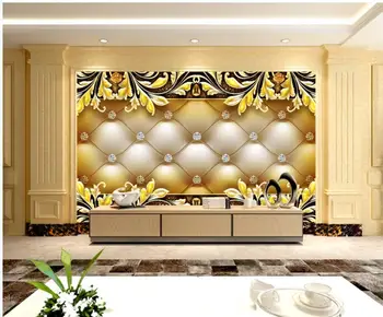 3d tapetų pasirinktinius nuotraukų Europos palace klasikinio modelio minkštas krepšys juvelyrikos namų dekoro 3d sienų freskomis tapetai, sienų ir 3 d