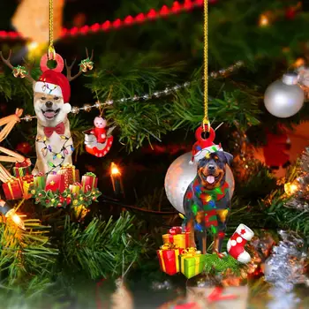 6 Vnt./Set Kalėdų Medžio Apdaila Stilingas Kabinti Daugkartinio Naudojimo Dovana Kalėdų Pakabukas Kalėdų Eglutės Ornamentu