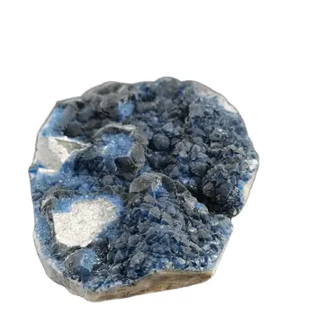 85.0 gFurniture apdaila iš natūralaus Vidinė Mongolija jūros mėlyna fluorito mineralinių pavyzdys