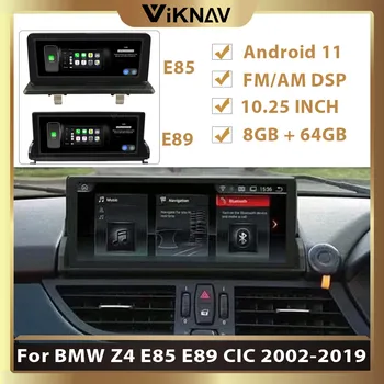 Android 11 10.25 colių BMW Z4 E85 E89 CIC 2002-2019 Multimedia Player Auto Radijo, GPS Navigacija, Automobilinis DVD Grotuvas, 2din Ekranas
