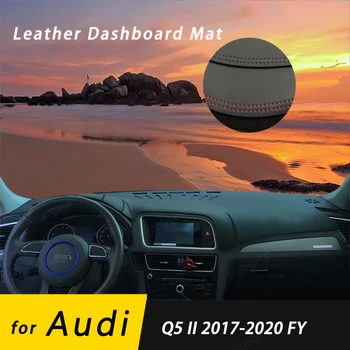 Audi Q5 II 2017-2020 FY Odinis neslystantis prietaisų Skydelio Kilimėlis Padengti Trinkelėmis skėtį nuo saulės Dashmat Apsaugoti Kilimą Priedai