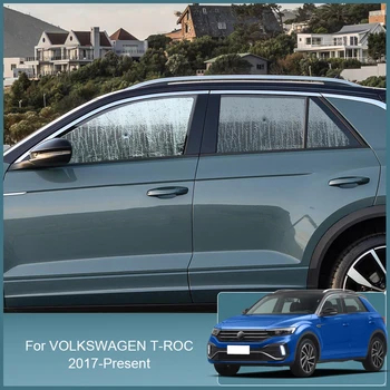 Automobilių Stiklų Tentai nuo saulės UV Apsauga Padengti Lango Užuolaidėlė nuo Saulės Pavėsyje Skydelis Apsaugoti Reikmenys Volkswagen T-ROC 2017-2025