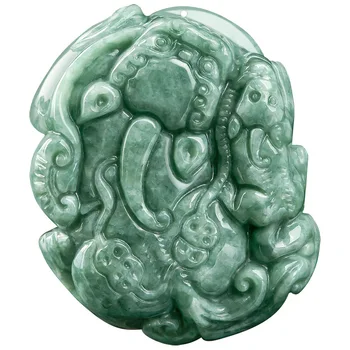 Birmos Jade Pixiu Pakabukas Talismanus Karoliai, Papuošalai Žaliosios Gamtos Smaragdas Žadeito Akmenys Kinijos Amuletas Talismanai