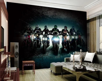 Custom asmeninį tapetai, kūrybos motociklo freska už kambarį baras KTV fone de papel parede dekoratyvinės tapetų
