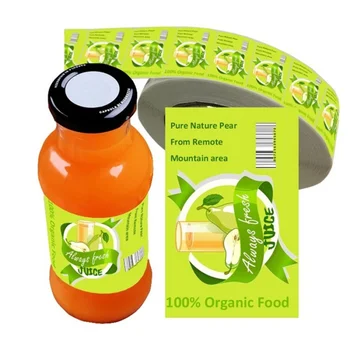 custom klijų natūralių mango vinilo vaisių butelis mango sulčių gėrimas lipdukas ticker spausdinimo gėrimas, lipdukai, etiketės