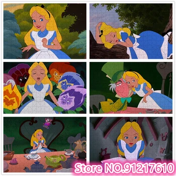 Disney Princesė 1000 Puzzle Anime Filmą Cartoon Vaikų Puzzle Brain Deginimas Dėlionė Atostogų Dovanų