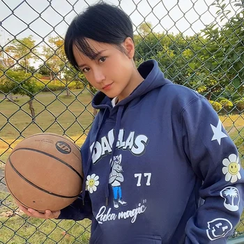 dpoy originalaus dizaino vyriški gobtuvu megztinis plius aksomo krepšinio sporto luka doncic prarasti didelio dydžio derliaus hip-hop stilius