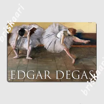 Du Baleto Šokėjai Edgaras Dega Metalo Pasirašyti Kino Kambarį Klubas, Baras Užsakymą Plakato Alavo Pasirašyti Plakatas