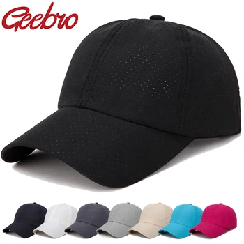 Geebro Unisex bžūp atsitiktinis reguliuojamas Kieto plono tinklelio nešiojamų greitai-džiovinimo kvėpuojantis apsaugos nuo saulės beisbolo kepuraitę hip-hop street skrybėlę
