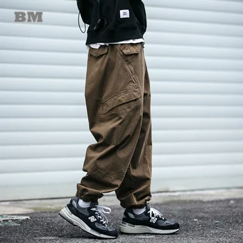 Japonijos Streetwear Mados Krovinių Kelnės Vyrams, Drabužiai Harajuku Aukštos Kokybės Atsitiktinis Haremo Kelnės Korėjos Kelnės Laisvas Bėgiojimas