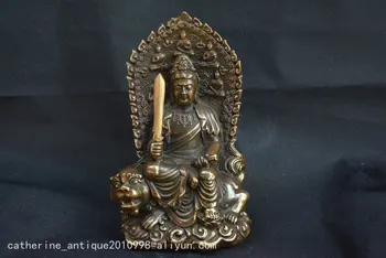 Kolekcionavimas Senas Čing Dinastija vario Budos statula kardas,Rankų darbo amatų,surinkimo ir puošmena
