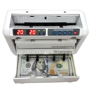 Komercinės Kasos Mažas Skaičiavimo Mašina Tarptautinėms Valiuta Diržo Rezervinio Akumuliatoriaus Įkrovimo Mini Valiuta Patikrinkite Mašinos