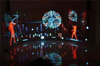 LED Automobilio priekinio Stiklo Įjungta Garso Ekvalaizeris Automobilių Neon EL Šviesos Muzikos Ritmas Flash Lempa Lipdukas Stilius Su Valdymo Dėžutė