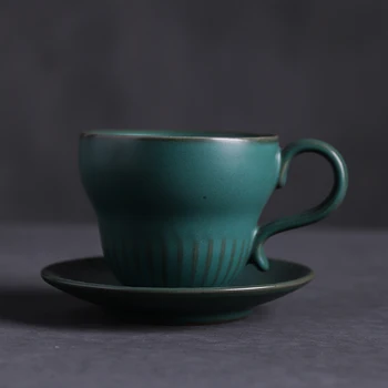 LUWU japonų keramikos kavos puodelis su lėkštutes kinijos kavos puodeliai arbatos puodeliai drinkware