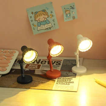 Mini Stalo Lempa Lubų šviestuvas LED Šviesos Lėlių Lėlės Namo Apšvietimas Žaislai, Dovanos Vaikams, Lėlių Miniatiūriniai Baldai Žaislas