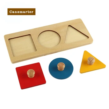 Montessori Žaislai Jutimo Medienos Rankenėlę Peg Valdybos Geometrinis Rungtynės Spalvų Pažinimo Smegenų Kibinimas Mediniai Mokymosi Švietimo Žaislai