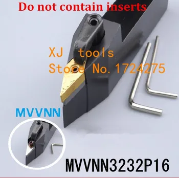 MVVNN3232P16 M-Tipo CNC Tekinimo Staklės, Staklės, Staklės, Pjovimo Įrankiai, Išorės Tekinimo Įrankio Laikiklis 32*32*170mm