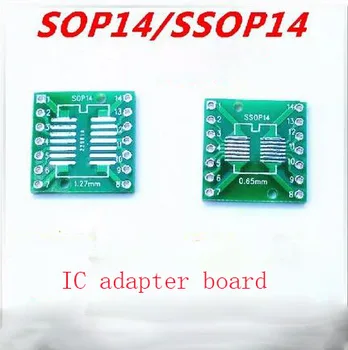 nemokamas pristatymas 100pc SOP14 perdavimo valdybos SSOP14 TSSOP14 SMD PANIRTI 0.65/1.27 mm adapteris valdyba