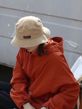 Nuplauti medvilnės žvejo skrybėlę moterų kempingas skrybėlę du kartus susidūrė su apsaugos nuo saulės, skrybėlę, lauko alpinizmo skrybėlę vyrų skėtį nuo saulės skrybėlę