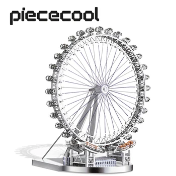 Piececool 3D Metalo Modelį, Dėlionės, Žaislų, Londe Akių velnio Ratas Dėlionės Suaugusiųjų Paauglių Smegenų Kibinimas 