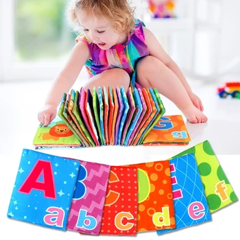 Puxida Skalbti Abėcėlės, Žodžių Kortelės Montessori Žaislai, Audiniai Knygos Pradžioje Mokslo Žinias Mokymosi Plėtoti Žaislai