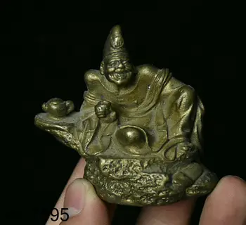 Rinkti Kinijos Budizmo Šventykla Grynas Bronzos, vario Ji Gong Budistų vienuolis Statula