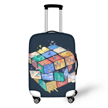 Rubiko kubo Modelis Elestic Dulkių, atsparus Vandeniui Kelionės Bagažo Dangtis 18-32 Colių Apsaugos Lagaminą Apima