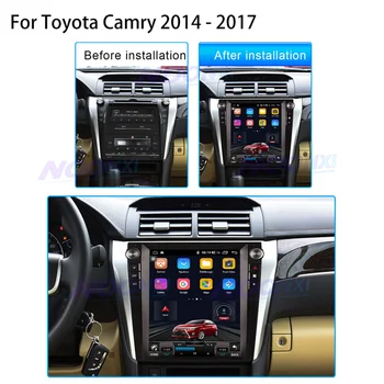 Toyota Camry 2014 M., 2015-2017 Tesla Ekranas Android 11.0 Automobilio Radijas Stereo Automobilio Multimedijos Grotuvas GPS Navigacija, 2 Din Galvos Vienetas