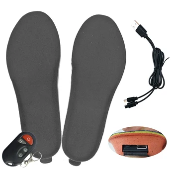 USB Šildomos Batų Vidpadžiai su Nuotolinio Valdymo Šildymo Vidpadžiai, skirti Kojų Moterų Batai Žiemą Šilumos Vidpadžių Dydis EUR 35-46 #