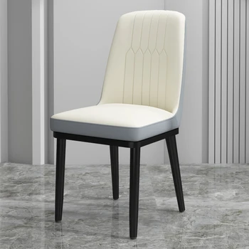 Šiuolaikinės Miegamasis Kėdės Odinis Minkštų Baras Elastinga Kambarį Kėdės Baltos Aukštos Atgal Muebles Para El Hogar Dizaineris Baldai