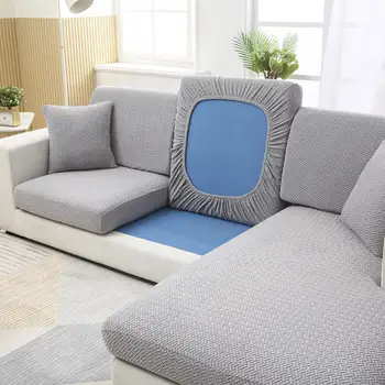 Žakardo sofos, sėdynės padengti storu sofos atlošo pagalvėlė padengti gyvenamasis kambarys su sofa-lova, sofa-rankšluostį baldai apsauginis dangtis