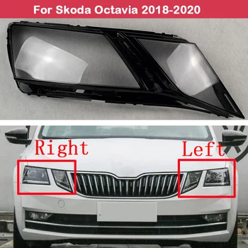 Žibinto Korpuso Priekinis Žibintas Dangtelis Priekinis Žibintas Shell Skaidrus Objektyvas Umbra Žibinto Stiklas Škoda Octavia 2018-2020